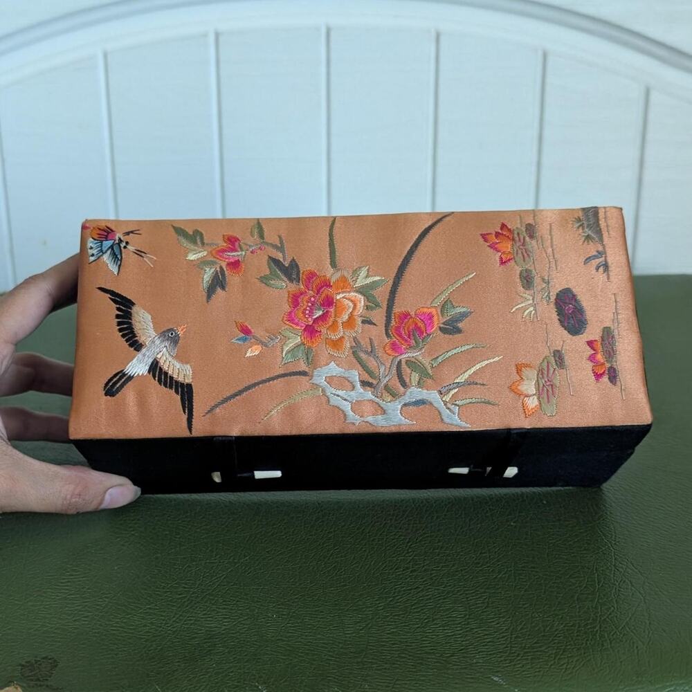 Vintage Japanese Silk Jewelry box